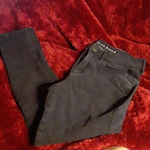 AEO faded black hi rise jegging